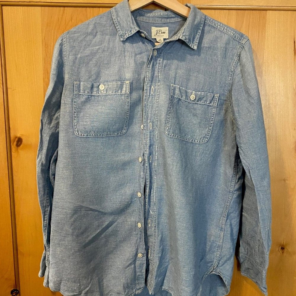 J.Crew Women's Classic-Fit Chambray Shirt